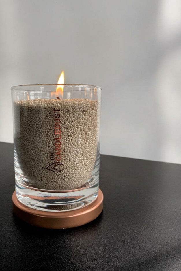 Unscented Powder Candle in Glass - Olive Green 160g