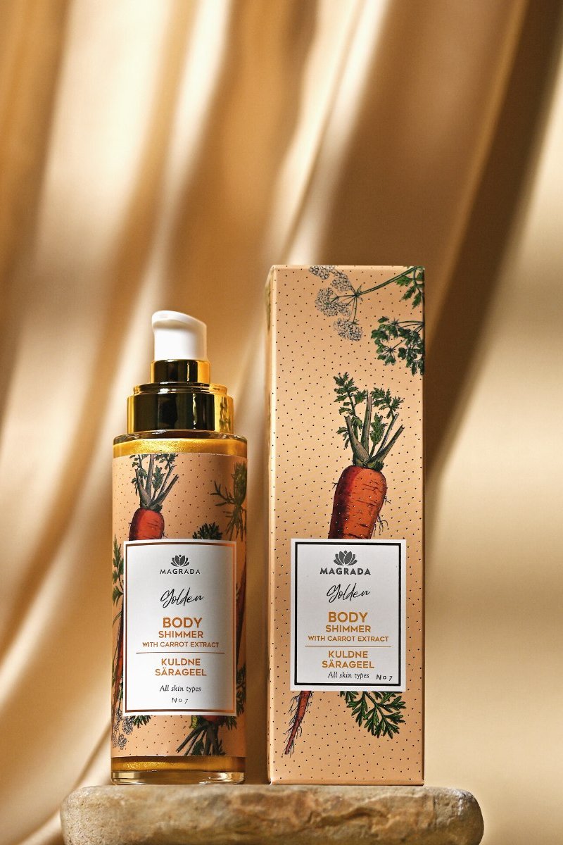 Auksinio žvilgesio gelis su morkų ekstraktu - 100 ml