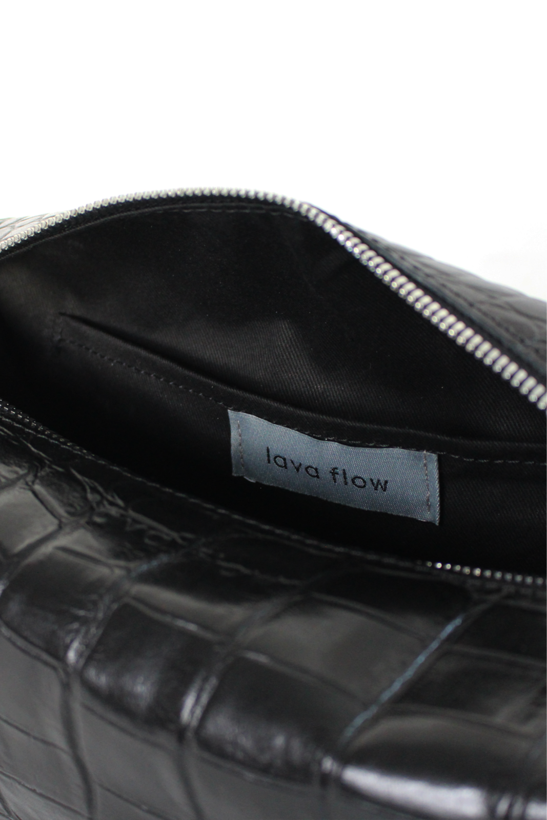 Cosmetic Bag VESUVIUS - Black Croco