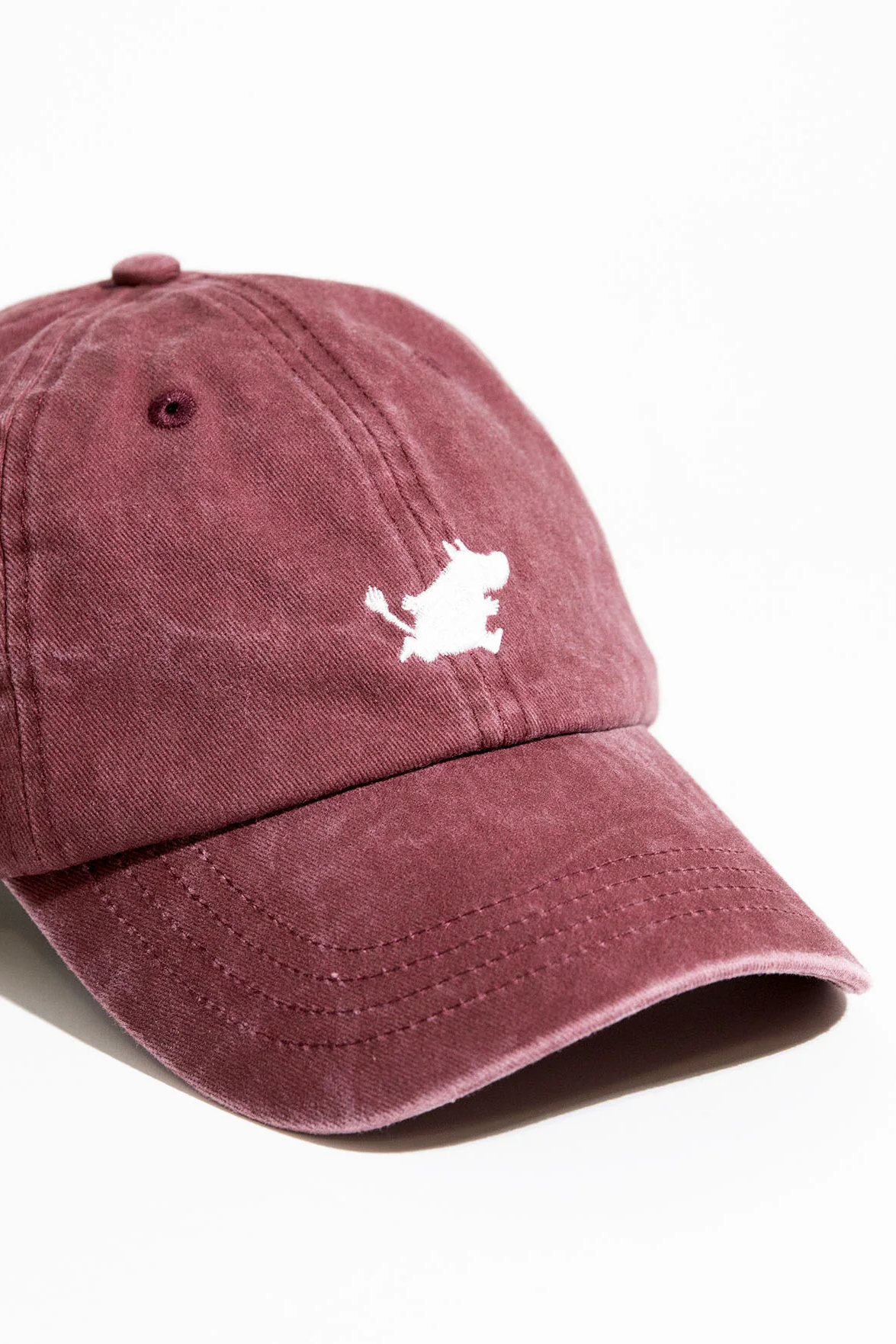 Skalbto džinsinio audinio unisex kepurė | Moomintroll Adult Cap