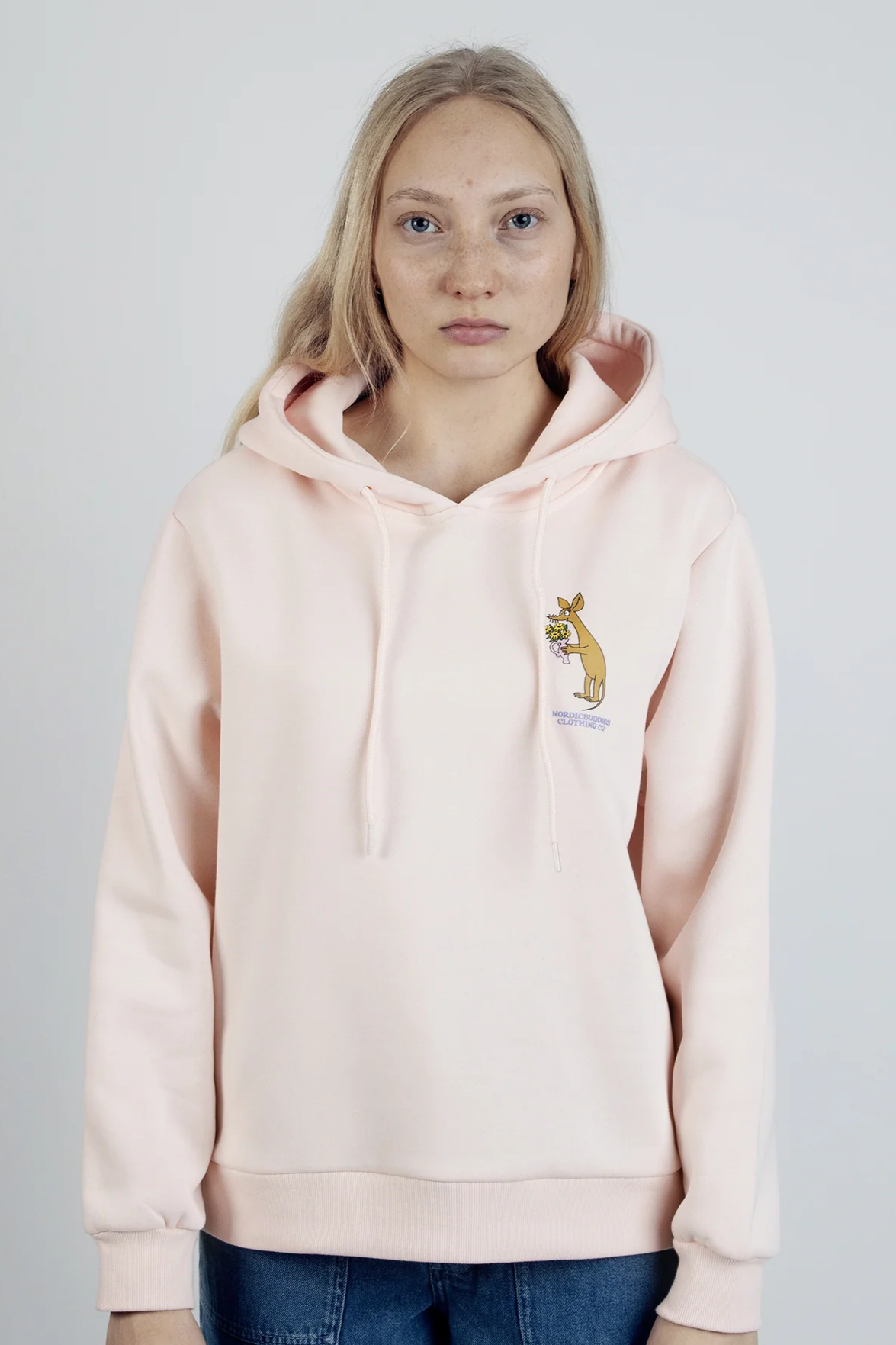 Unisex džemperis su gobtuvu | Sniff Flower Bouquet