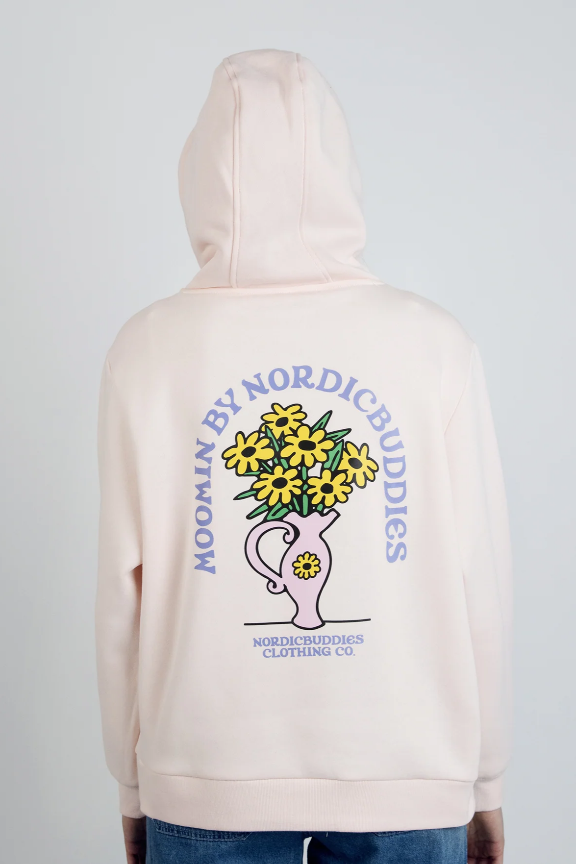 Unisex džemperis su gobtuvu | Sniff Flower Bouquet