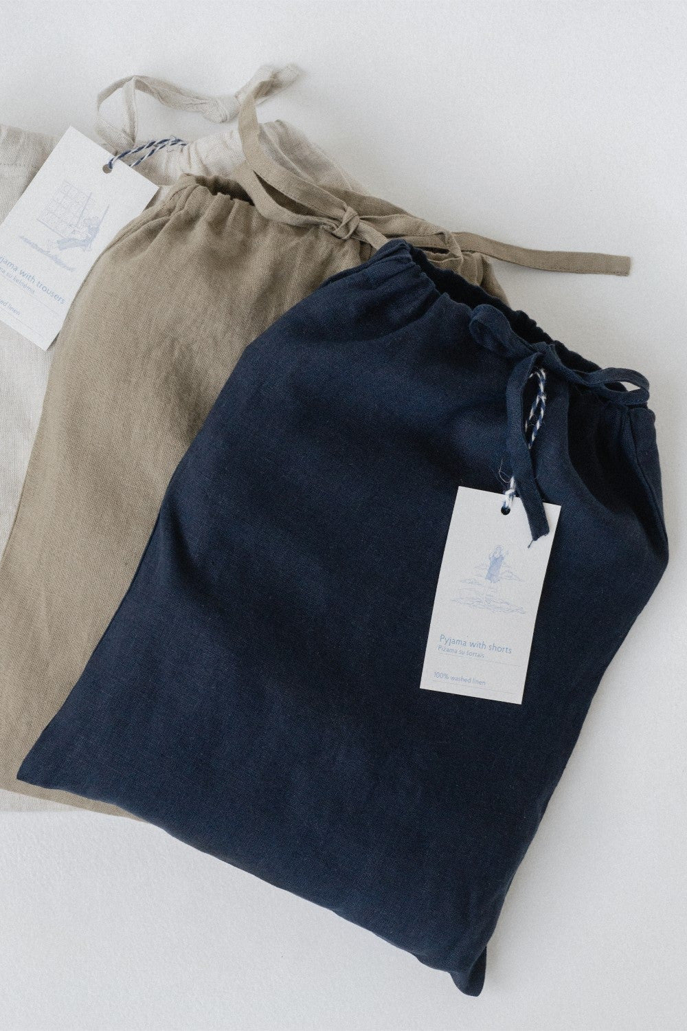 Linen Fern Pyjama Set - Melange