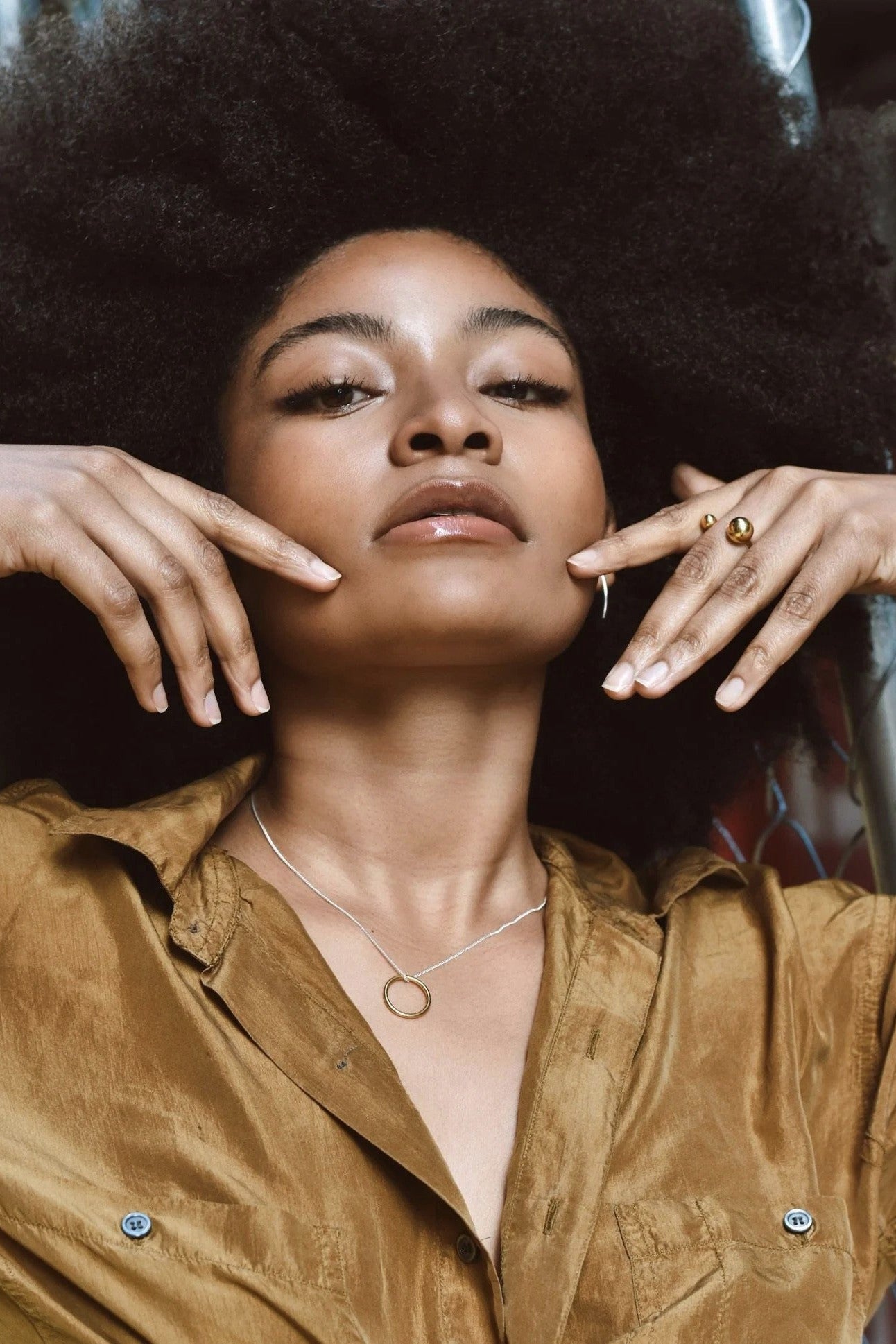 Circle Necklace - Gold