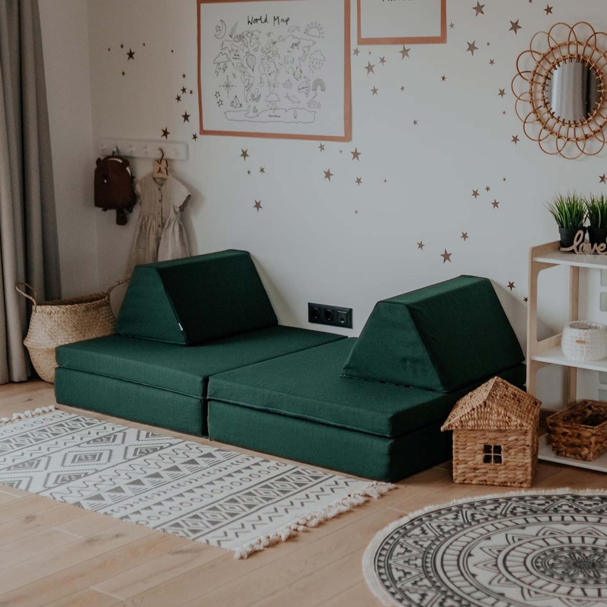 Čiužinių rinkinys | Activity Play Deep Green