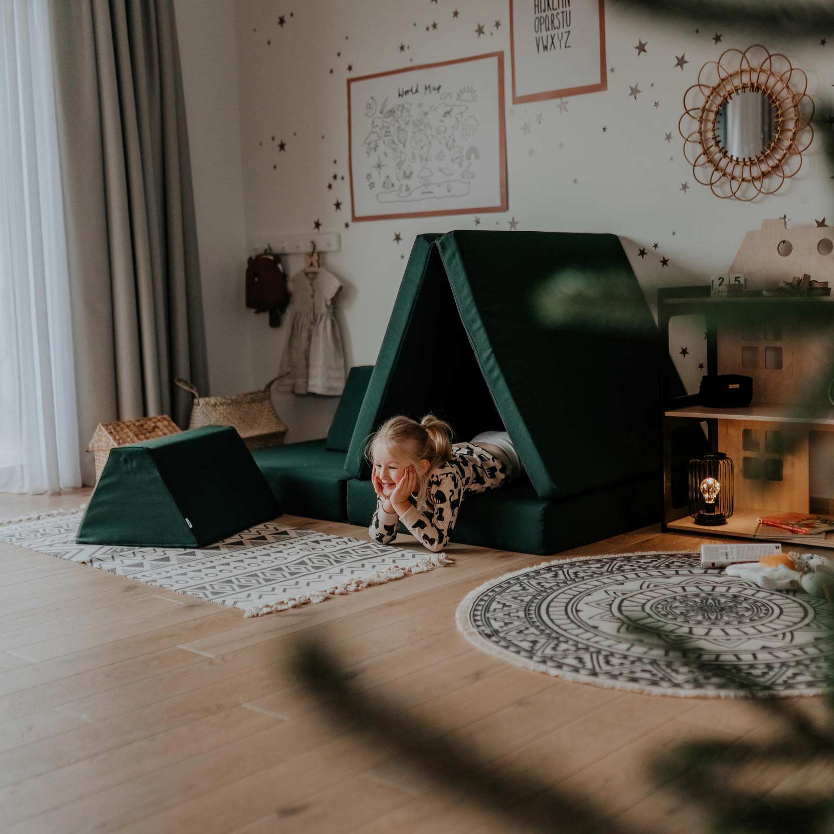 Čiužinių rinkinys | Activity Play Deep Green
