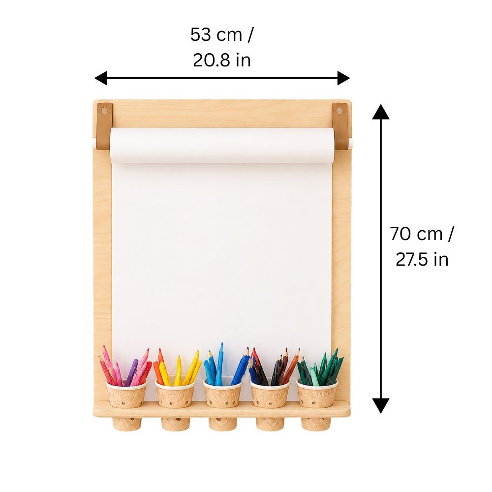 leg&go Drawing Board with Pencil Holder – With Paper Roll, photo 7