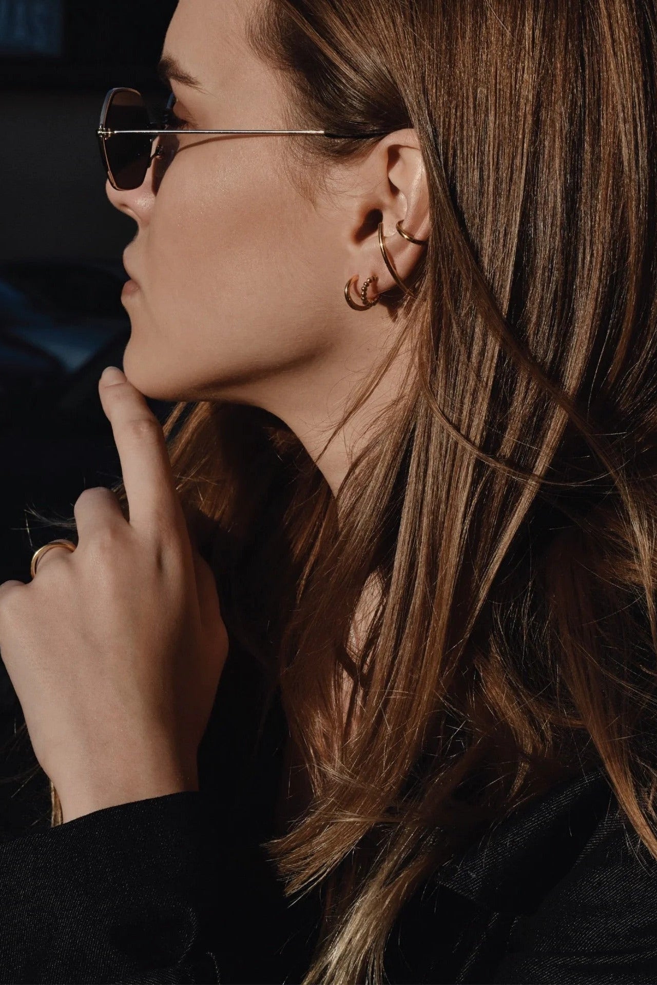 Line Ear Cuff - Gold