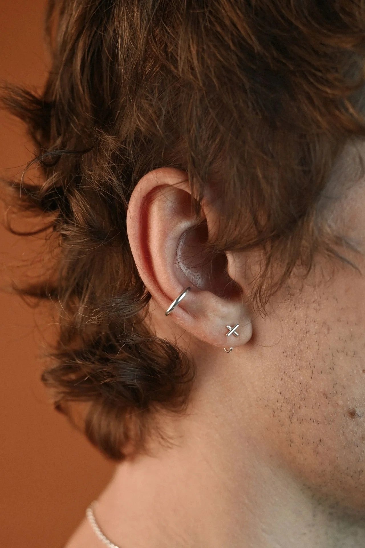 Line Ear Cuff - Silver