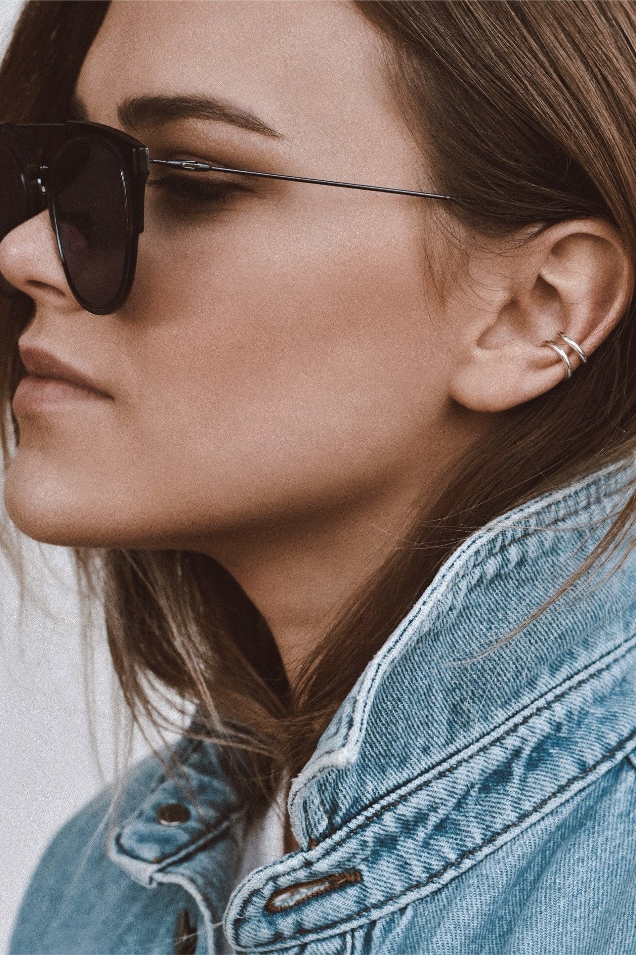 Line Ear Cuff - Silver