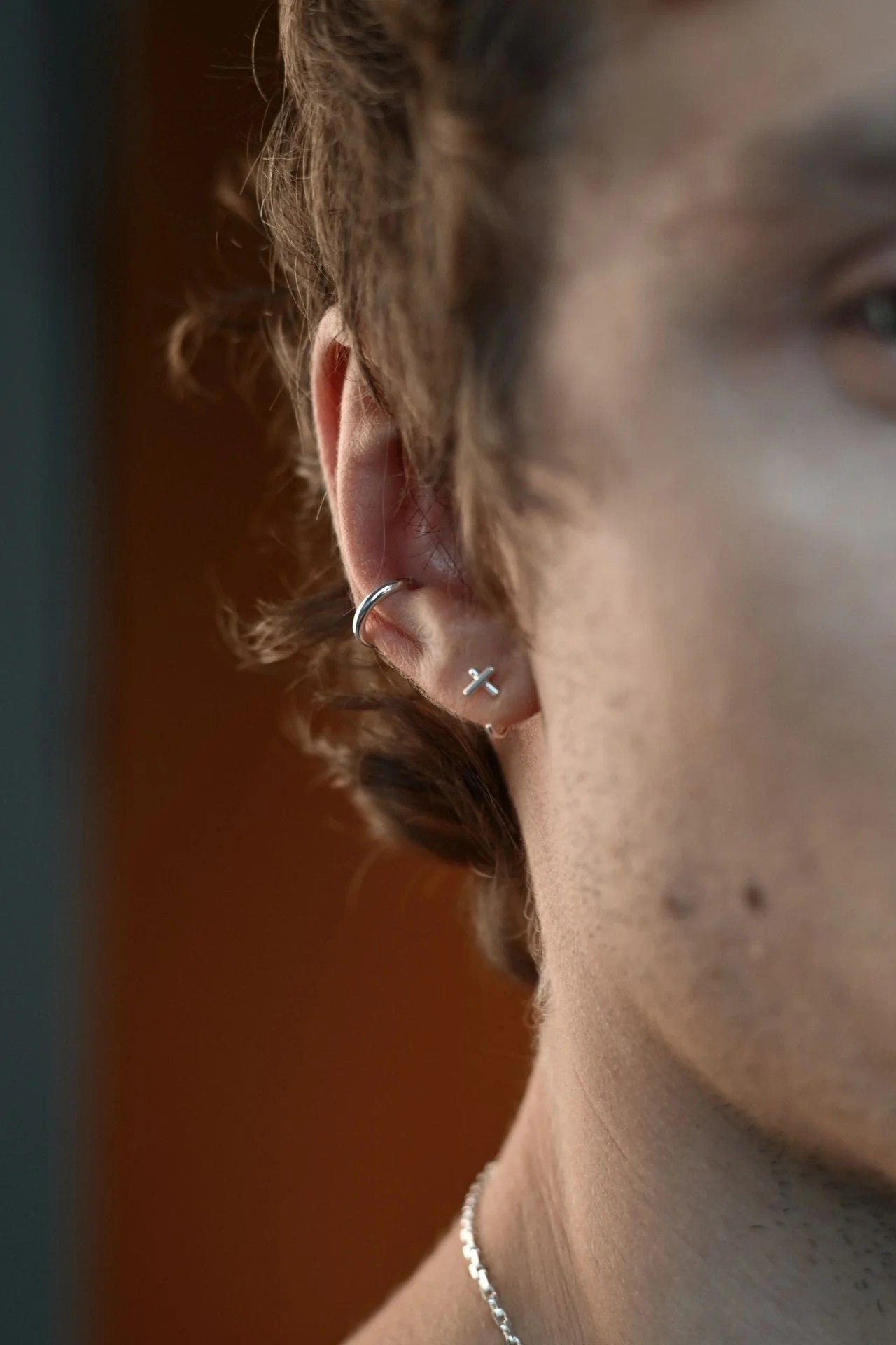 Line Ear Cuff - Silver