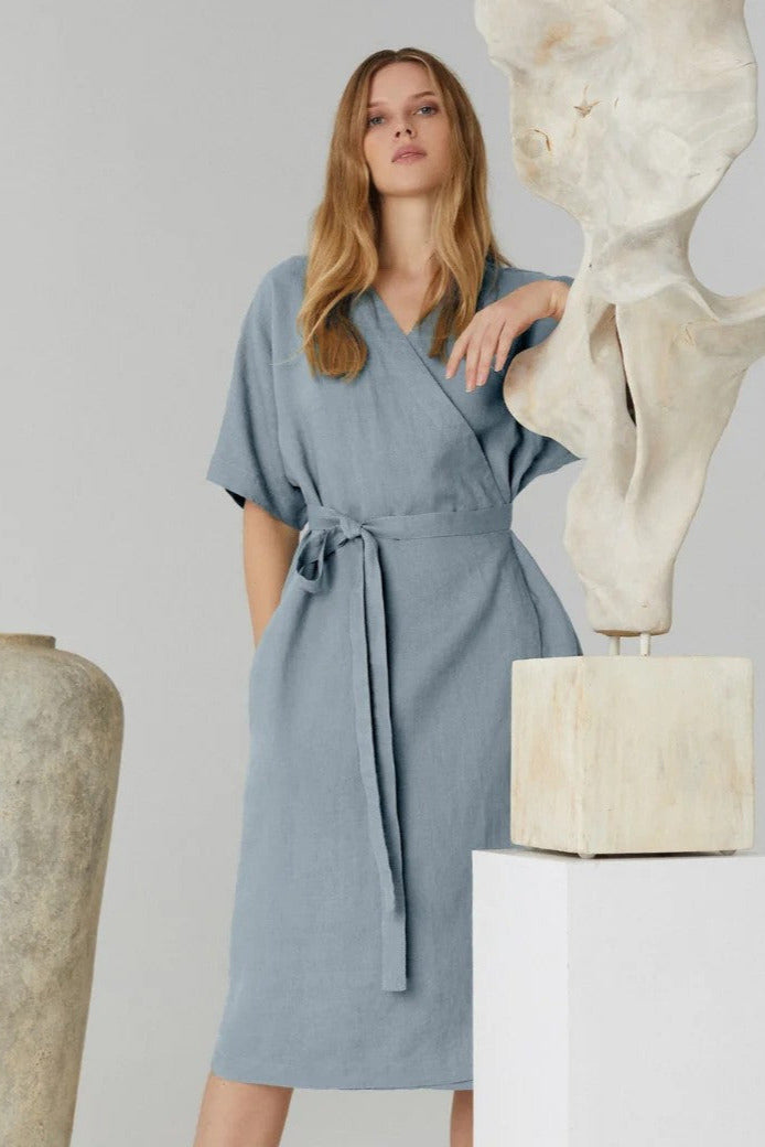 Linen Vine Dress - Allure
