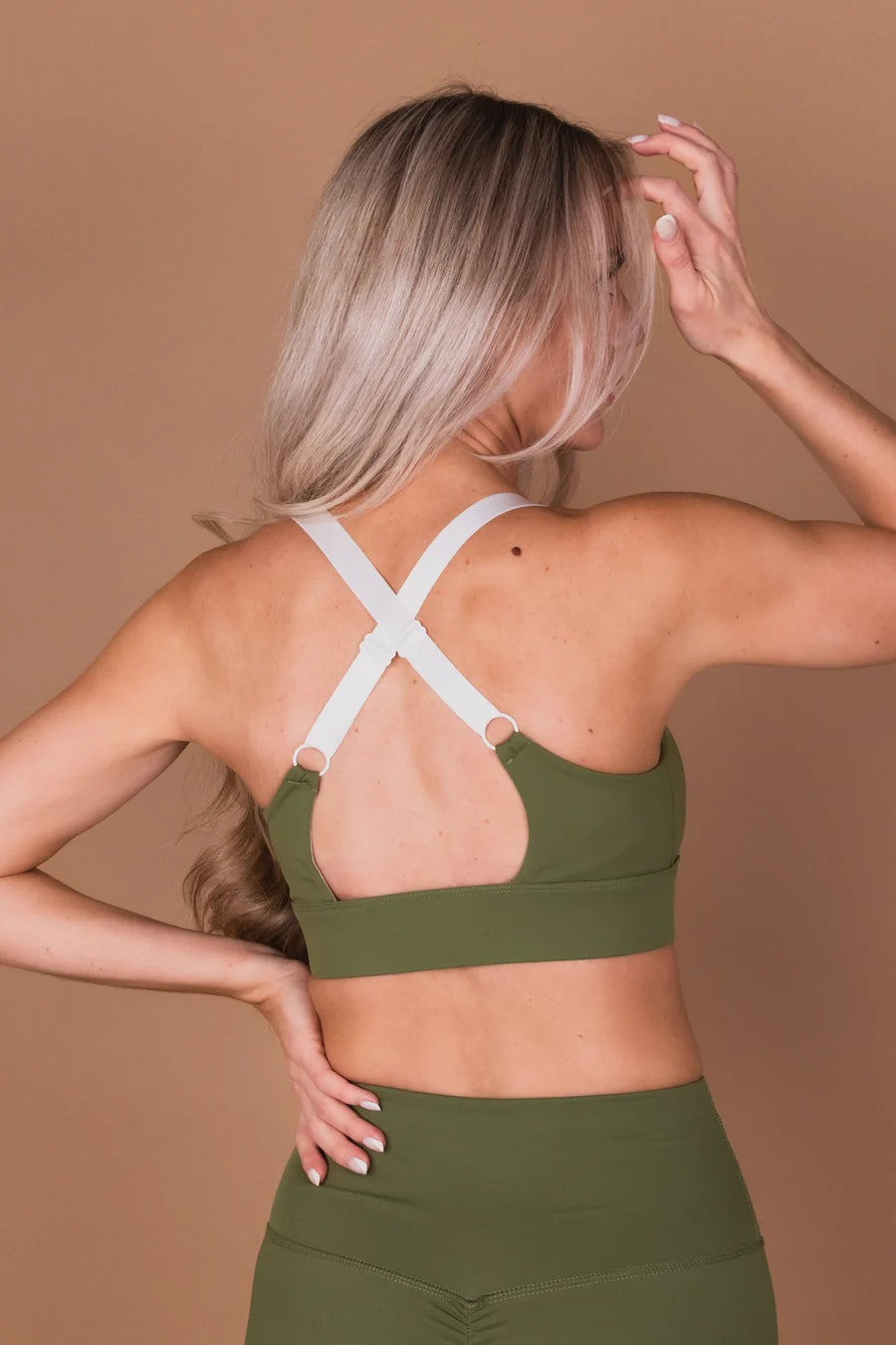 Sports Bra 'Olive Green'