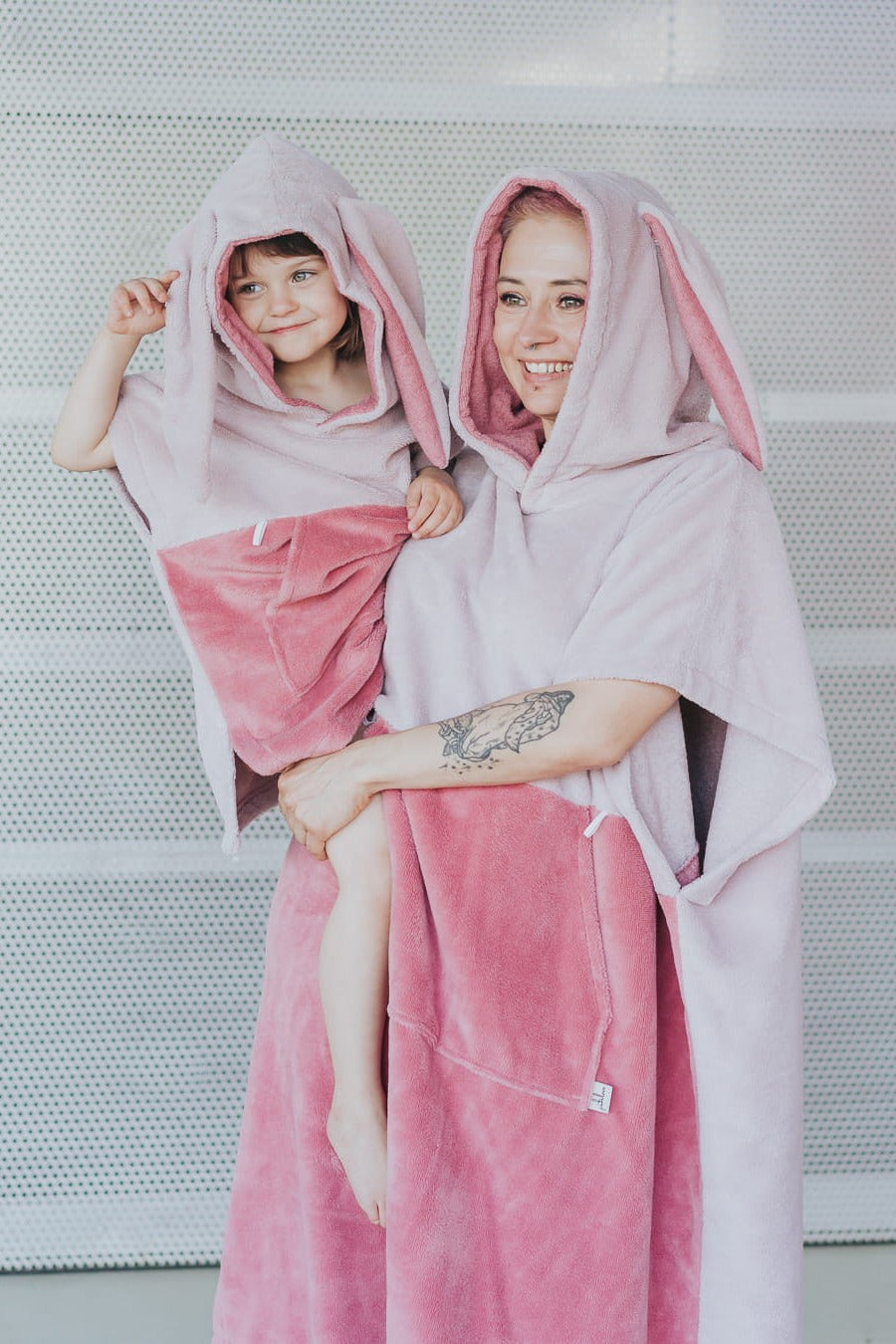 Surfbunny Kids Bath Poncho - Pink