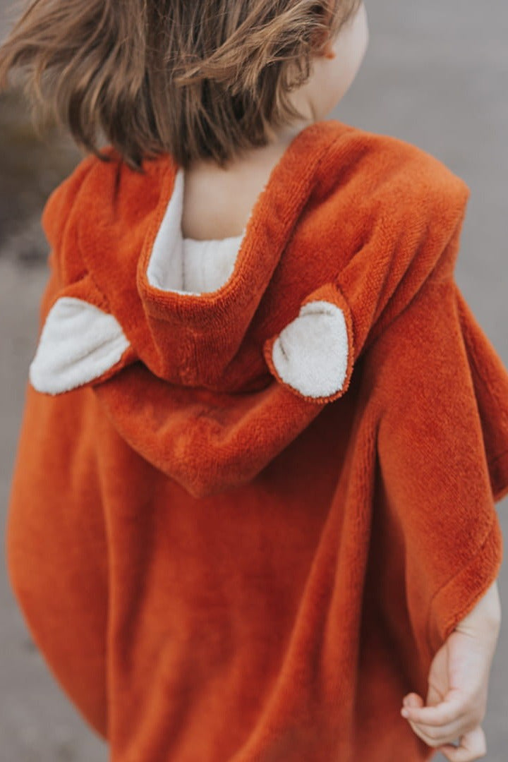 Surffoxy Kids Bath Poncho - Orange