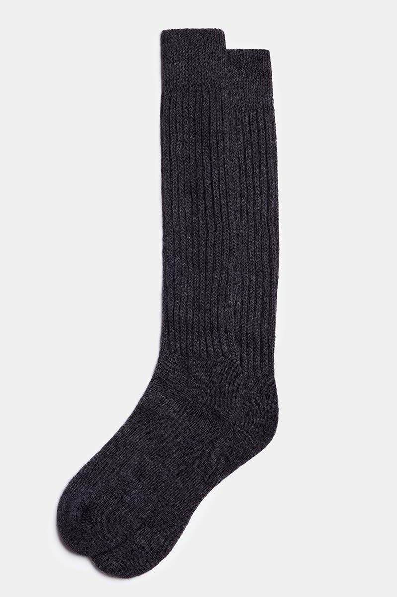 Natural Alpaca Wool Socks - Long