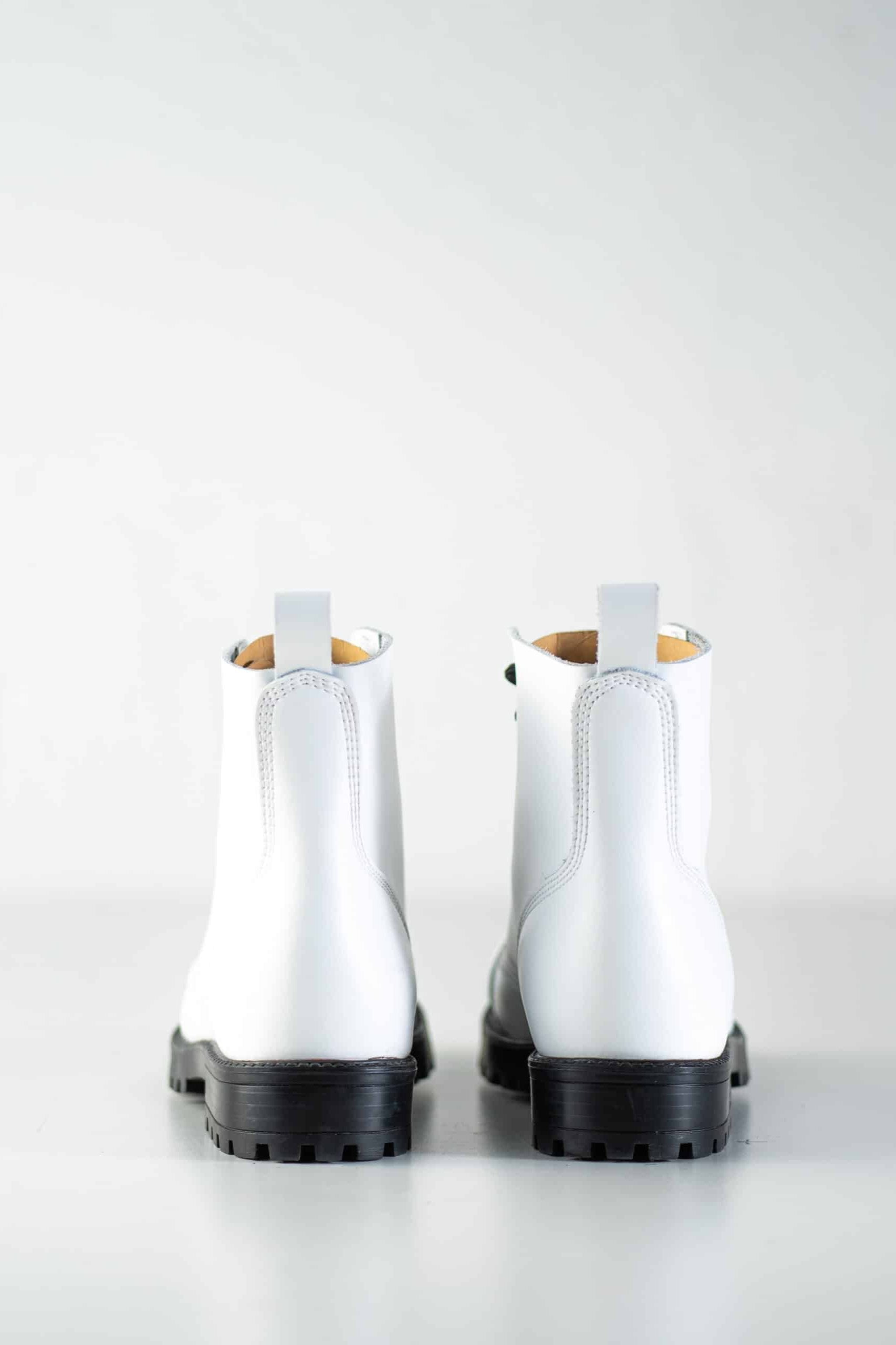 517 aka Aviator Boots - White