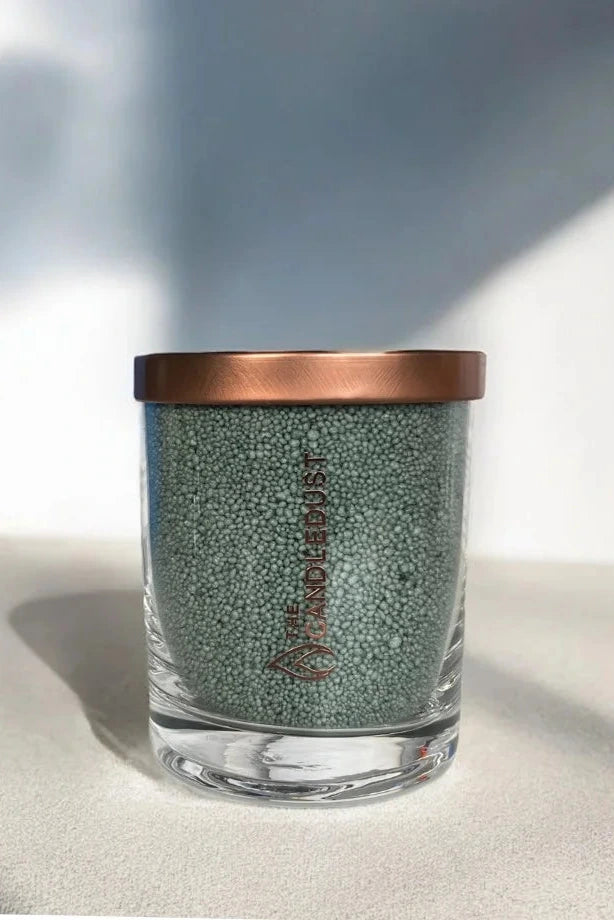 Bekvapė biri žvakė stikliniame inde | Smaragdas - 160g