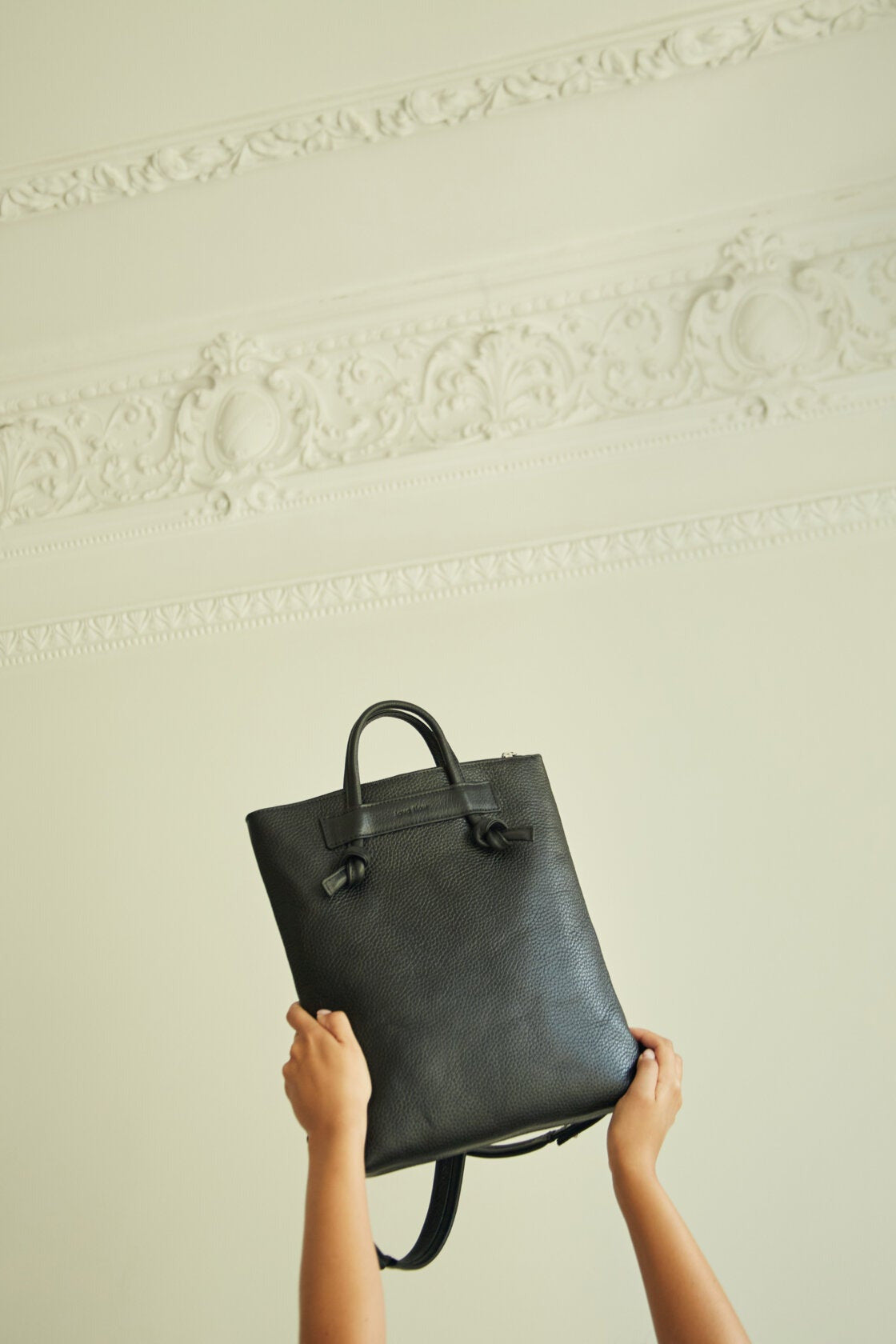 Minimal Leather Backpack ALICE ARM