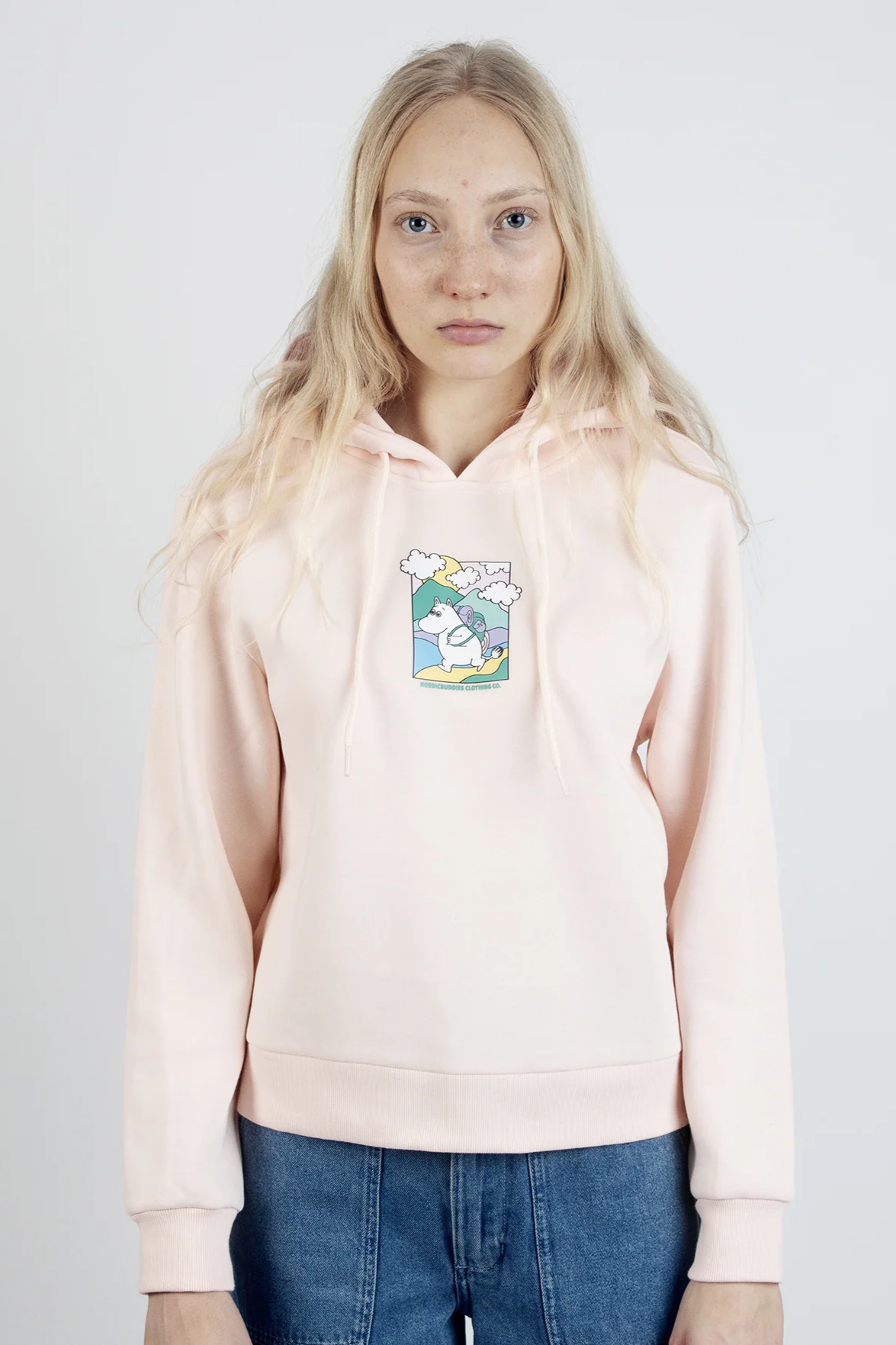 Unisex džemperis su gobtuvu | Moomintroll's Adventure