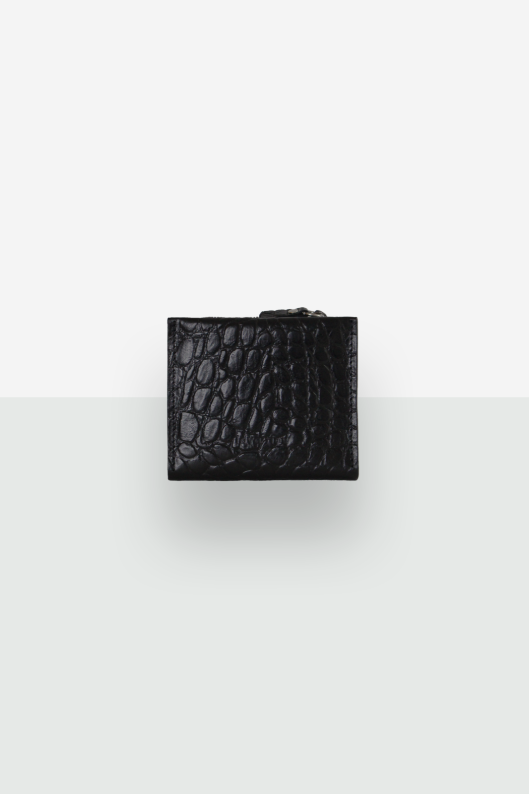 Classic Leather Wallet MINI TAAL - Black Croco