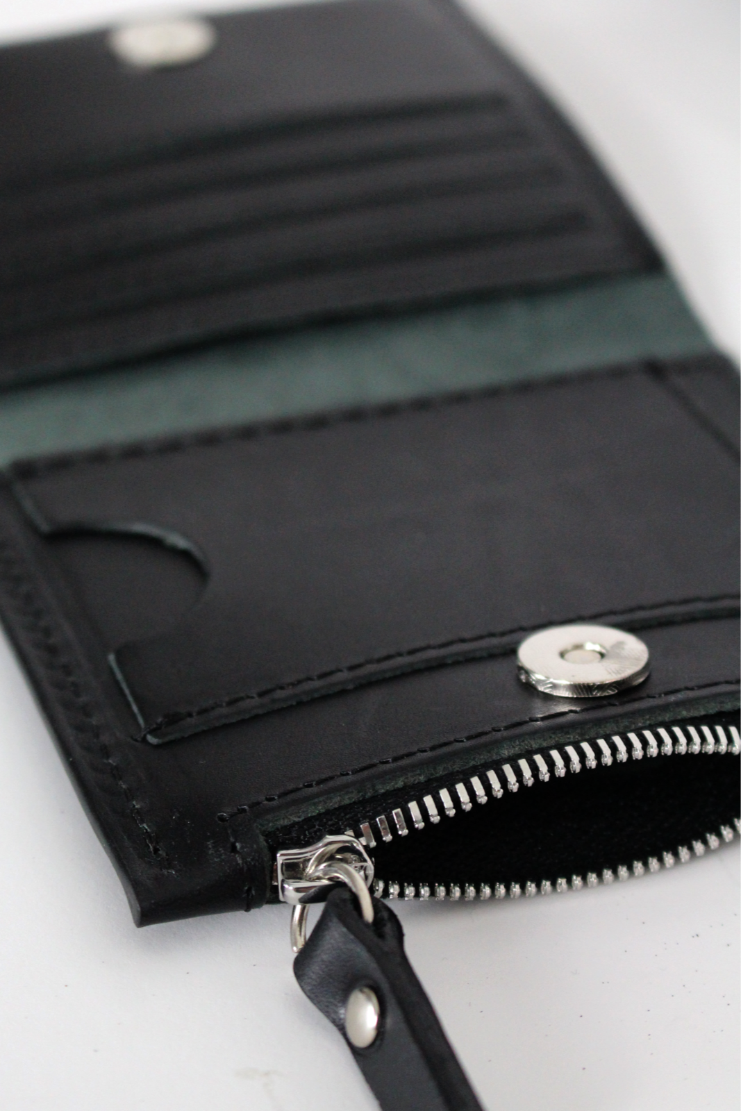 Classic Leather Wallet MINI TAAL - Black