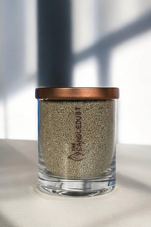 Unscented Powder Candle in Glass - Olive Green 160g