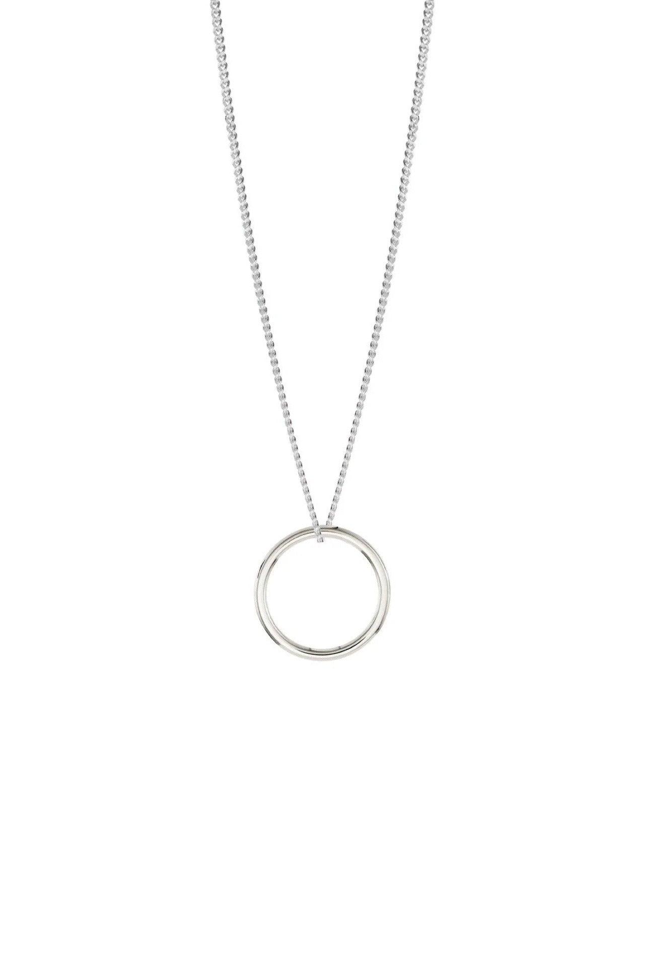 Circle Necklace Silver
