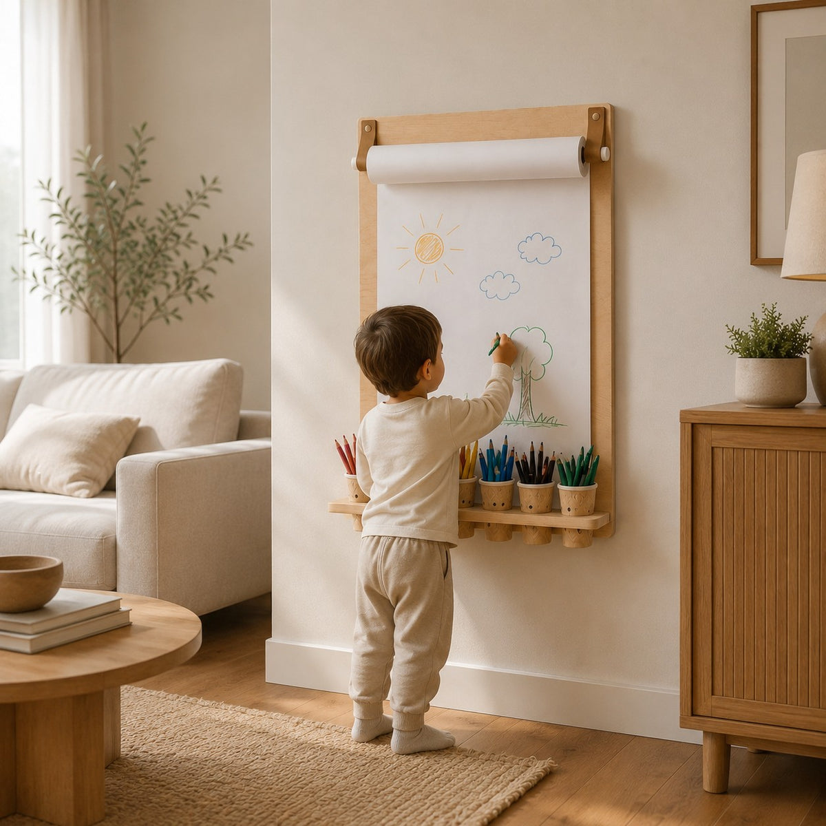 leg&go Drawing Board with Pencil Holder – With Paper Roll, photo 5