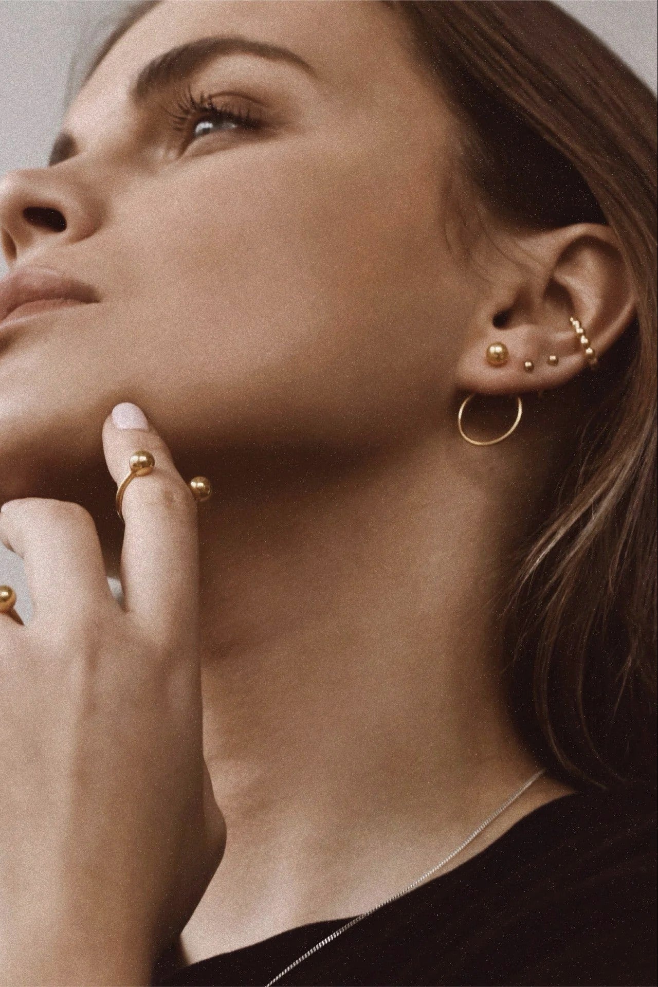 Pin Up Earrings - Gold