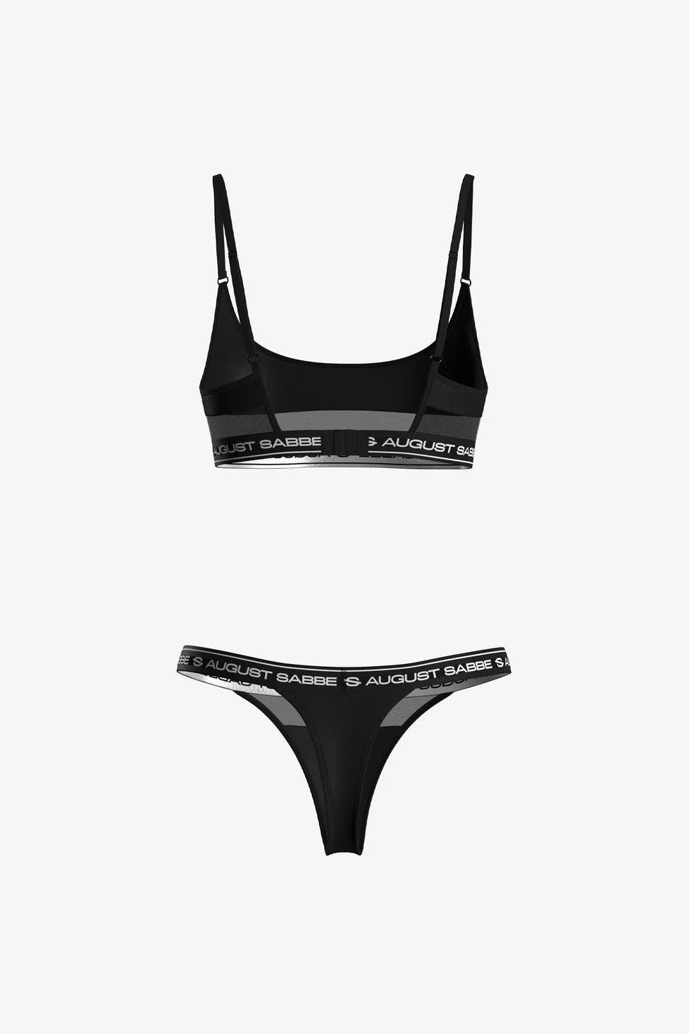 Signature Collection - Bralette and Thong Set - Black