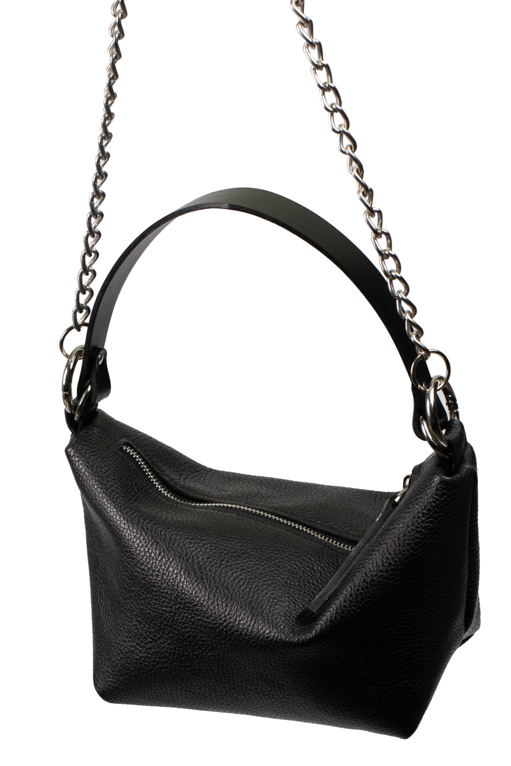 Soft Leather Baguette Handbag Selena