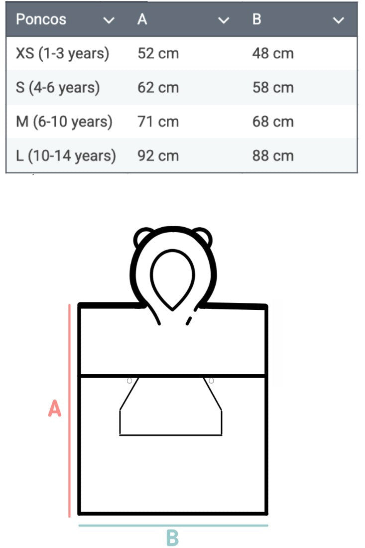 Surffoxy Kids Bath Poncho - Orange