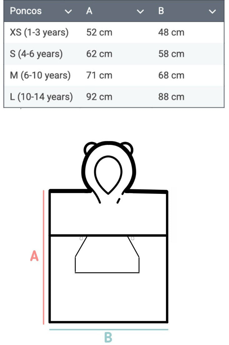 Surfbear Kids Bath Poncho - Green