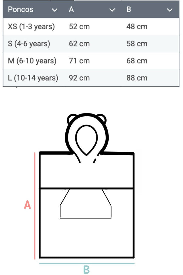 Surfbunny Kids Bath Poncho - Pink