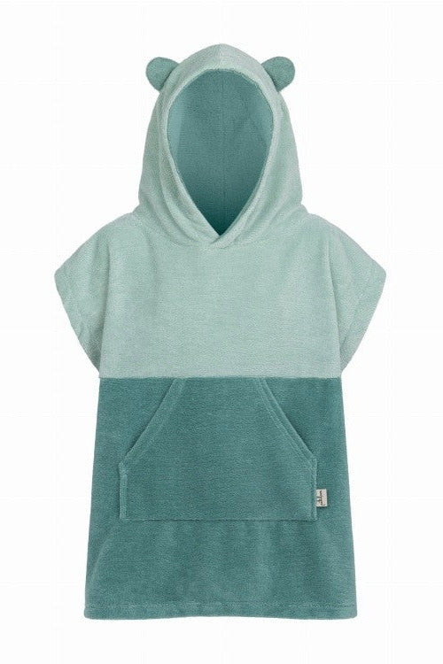 Surfbear Kids Bath Poncho - Green
