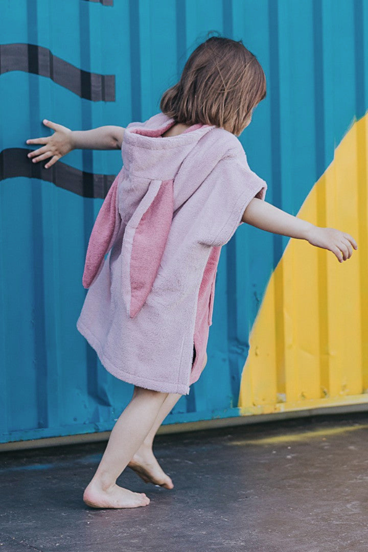 Surfbunny Kids Bath Poncho - Pink