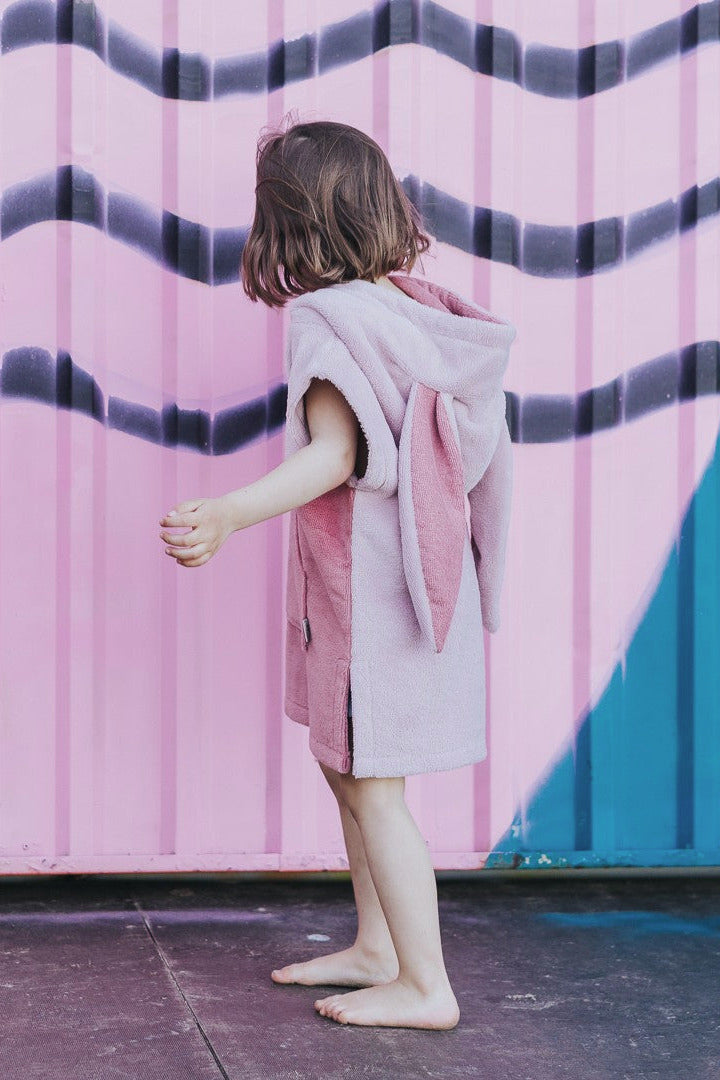 Surfbunny Kids Bath Poncho - Pink