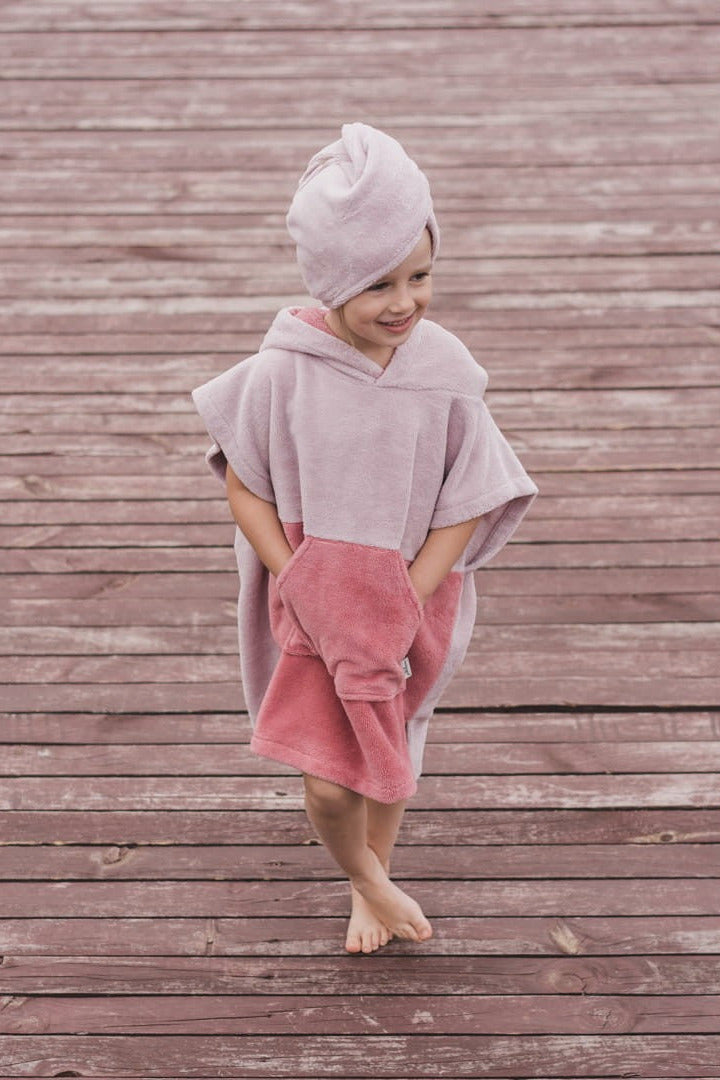 Surfbunny Kids Bath Poncho - Pink