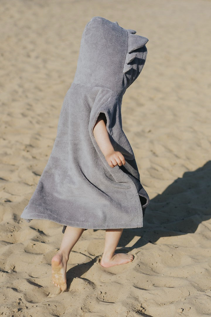Surfdragon Kids Bath Poncho - Grey